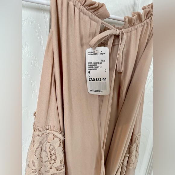 NWT Forever 21 Champagne Halter Style Dress - Picture 6 of 7